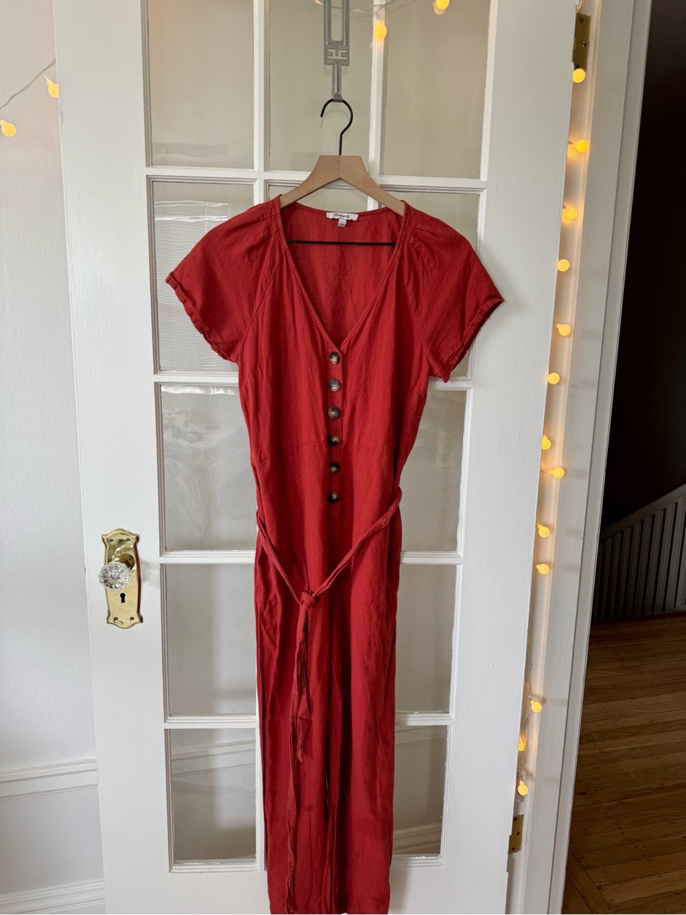 Madewell Red Jumpsuit